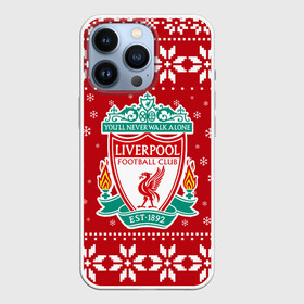 Чехол для iPhone 13 Pro с принтом Ливерпуль Новогодний в городе Новоалтайск,  |  | 2021 | 2022 | christmas | football | liverpool | merry | merry christmas | new year | snow | soccer | sweater | ugly christmas | winter | зима | ливер | ливерпуль | новогодний | новогодняя | новый год | рождественский | рождество | свитер |