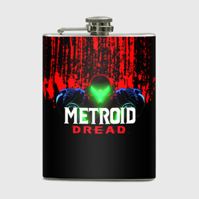 Фляга с принтом Metroid Dread Самус Аран и потеки крови в городе Новоалтайск, металлический корпус | емкость 0,22 л, размер 125 х 94 мм. Виниловая наклейка запечатывается полностью | aran | dread | mercurysteam | metroid | nintendo | samus | samus aran | самус аран