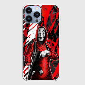 Чехол для iPhone 13 Pro Max с принтом Бумажный дом  Профессор с оружием. в городе Новоалтайск,  |  | bella ciao | berlin | bum bum ciao | dali | la casa de papel | money heist | nairobi | netflix | professor | resisten | somos la resistencia | tokyo | белла чао | берлин | бум бум чао | бумажный дом | дали | лиссабон | маска дали | наироби |