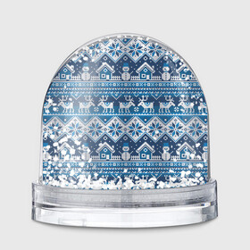 Игрушка Снежный шар с принтом Christmas Pattern в городе Новоалтайск, Пластик | Изображение внутри шара печатается на глянцевой фотобумаге с двух сторон | background | christmas | deer | holiday | house | knitted pattern | new year | pattern | snow | snowflakes | snowman | texture | winter | вязаный узор | домик | зима | новый год | олени | праздник | рождество | снег | снеговик | снежинки | текстура | узор