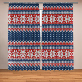Фотошторы с принтом Knitted Pattern в городе Новоалтайск, Блэкаут (светозащита 90%) / Габардин (светозащита 40% | 2 полотна шириной по 145 см; Высота 200-300 см; Крепление: шторная лента (на крючки); | background | christmas | holiday | knitted pattern | new year | pattern | snowflakes | texture | вязаный узор | новый год | паттерн | праздник | рождество | снежинки | текстура | узор | фон