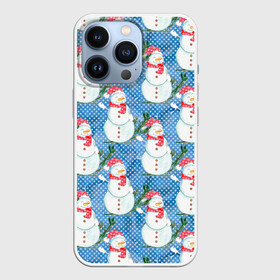 Чехол для iPhone 13 Pro с принтом Много снеговиков в городе Новоалтайск,  |  | 2022 | год тигра | новый год | новый год 2022 | символ года | тигр | тигренок | тигрица | тигры