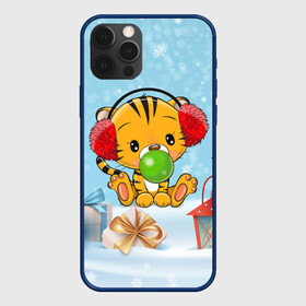 Чехол для iPhone 12 Pro Max с принтом Тигренок жует жвачку в городе Новоалтайск, Силикон |  | 2022 | год тигра | новый год | новый год 2022 | символ года | тигр | тигренок | тигрица | тигры