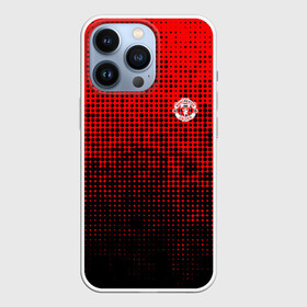 Чехол для iPhone 13 Pro с принтом MU red black в городе Новоалтайск,  |  | manchester | manchester united | mu | old trafford | red devils | англия | апл | красные дьяволы | манчестер | манчестер юнайтед | премьер лига | роналду | футбол