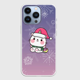 Чехол для iPhone 13 Pro с принтом Happy New Year 2022. Сat 4 в городе Новоалтайск,  |  | Тематика изображения на принте: 2022 | 22 | cat | happy new year | holiday | new year | гирлянда | кот | котенок | новый год | праздник | рождество