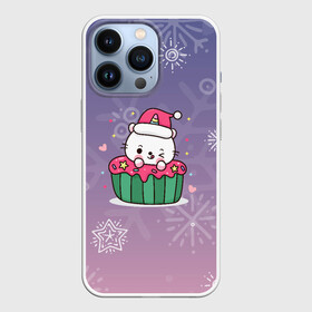 Чехол для iPhone 13 Pro с принтом Happy New Year 2022. Сat 5 в городе Новоалтайск,  |  | Тематика изображения на принте: 2022 | 22 | cat | happy new year | holiday | new year | гирлянда | зима | кот | котенок | новый год | праздник | рождество