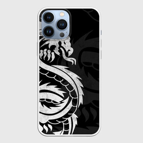 Чехол для iPhone 13 Pro Max с принтом ЯПОНСКИЙ БЕЛЫЙ ДРАКОН | JAPAN WHITE DRAGON в городе Новоалтайск,  |  | china | dragon | japan | neon | texture | tokyo | драконы | китай | мифология | неон | неоновые драконы | текстура | токийский дракон | токио | япония