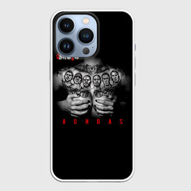 Чехол для iPhone 13 Pro с принтом BRUTTO   A D И D A S в городе Новоалтайск,  |  | Тематика изображения на принте: brutto | brutto nostra | drezden | альбом | бруто | брутто | виталий гурков | ляпис трубецкой | ляпис98 | огурец | панк | рок группа | саша и сирожа | худрук
