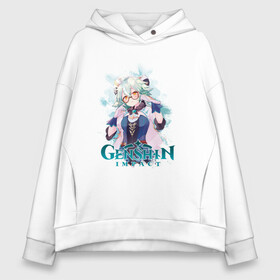 Женское худи Oversize хлопок с принтом Sucrose Сахароза Genshin Impact в городе Новоалтайск, френч-терри — 70% хлопок, 30% полиэстер. Мягкий теплый начес внутри —100% хлопок | боковые карманы, эластичные манжеты и нижняя кромка, капюшон на магнитной кнопке | action | anemo | game | genshin impact | rpg | sucrose | алхимик | анемо | аниме | геншин импакт | геншин удар | игра | мир | молитва | сахароза