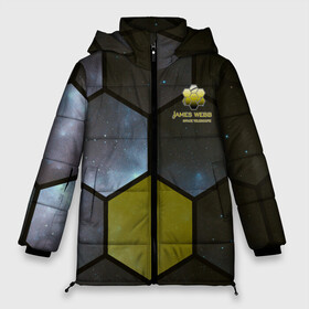 Женская зимняя куртка Oversize с принтом JWST space cell theme в городе Новоалтайск, верх — 100% полиэстер; подкладка — 100% полиэстер; утеплитель — 100% полиэстер | длина ниже бедра, силуэт Оверсайз. Есть воротник-стойка, отстегивающийся капюшон и ветрозащитная планка. 

Боковые карманы с листочкой на кнопках и внутренний карман на молнии | james webb | jwst | webb | астрономия | астрофизика | вселенная | галактика | джеймс уэбб | звезды | космос | наблюдения | наука | телескоп