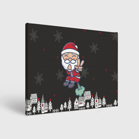 Холст прямоугольный с принтом Плохой Санта 2022 Bad Santa в городе Новоалтайск, 100% ПВХ |  | 2022 | год тигра | новый год | новый год 2022 | символ года | тигр | тигренок | тигрица | тигры