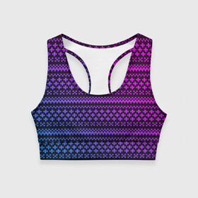 Женский спортивный топ 3D с принтом НЕОНОВЫЙ СВИТЕР NEON SWEATER в городе Новоалтайск, 82% полиэстер, 18% спандекс Ткань безопасна для здоровья, позволяет коже дышать, не мнется и не растягивается |  | knitted | neon | sweater | вязанный | вязаный | градиент | неон | свитер