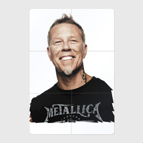 Магнитный плакат 2Х3 с принтом James Alan Hetfield - Metallica в городе Новоалтайск, Полимерный материал с магнитным слоем | 6 деталей размером 9*9 см | Тематика изображения на принте: guitarist | hard rock | james alan hetfield | metallica | music | thrash metal | vocalist | вокалист | гитарист | джеймс алан хэтфилд | металлика | музыка | трэш метал | тяжёлый рок