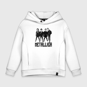 Детское худи Oversize хлопок с принтом Metallica   cool guys в городе Новоалтайск, френч-терри — 70% хлопок, 30% полиэстер. Мягкий теплый начес внутри —100% хлопок | боковые карманы, эластичные манжеты и нижняя кромка, капюшон на магнитной кнопке | Тематика изображения на принте: group | hard rock | legend | los angeles | metallica | thrash metal | usa | группа | легенда | лос   анджелес | металлика | сша | трэш метал | тяжёлый рок