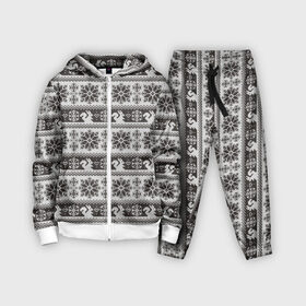 Детский костюм 3D с принтом Squirrel Pattern в городе Новоалтайск,  |  | background | christmas | hearts | holiday | knitted pattern | new year | pattern | snowflakes | squirrel | texture | белка | вязаный узор | новый год | паттерн | праздник | рождество | сердечки | снежинки | текстура | узор | фон