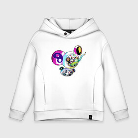 Детское худи Oversize хлопок с принтом Takashi Murakami Такаси Мураками ДОБ в городе Новоалтайск, френч-терри — 70% хлопок, 30% полиэстер. Мягкий теплый начес внутри —100% хлопок | боковые карманы, эластичные манжеты и нижняя кромка, капюшон на магнитной кнопке | Тематика изображения на принте: art | japan | pop art | smile | takashi murakami | абстракционизм | арт | безубие | графика | доб | искусство | красочный | монстрик | поп арт | современное искусство | такаси мураками | такаши мураками