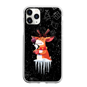 Чехол для iPhone 11 Pro матовый с принтом Новогодний Олень 2022. в городе Новоалтайск, Силикон |  | Тематика изображения на принте: 2022 | merry christmas | год тигра | зима близко | нг | новогодний | новогодний олень | новый год | новый год 2022 | олень | рождество | символ 2022 года | снег | снежинки