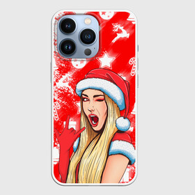 Чехол для iPhone 13 Pro с принтом Праздник к нам приходит. в городе Новоалтайск,  |  | 2022 | happy new year | merry christmas | год тигра | зима близко | нг | новогодний | новогодний тигр | новый год | новый год 2022 | рождество | символ 2022 года | снег | снегурочка | снежинки