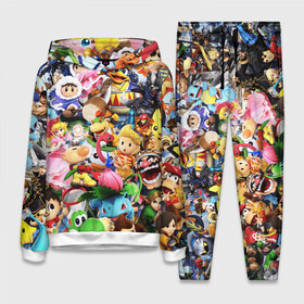 Женский костюм 3D (с толстовкой) с принтом SUPER SMASH BROS ГЕРОИ ИГРЫ в городе Новоалтайск,  |  | Тематика изображения на принте: sonic | super smash | альпинисты | байонетта | боузер | дейзи | джиглипафф | донки конг | изабель | кирби | линк | луиджи | луцина | марио | метанайт | мьюту | пикачу | пит | пичу | пэкмен | ридли | рихтер | рой | рю