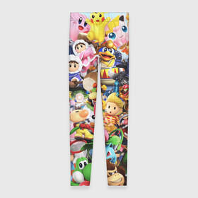 Леггинсы 3D с принтом SUPER SMASH BROS ГЕРОИ ИГРЫ в городе Новоалтайск, 80% полиэстер, 20% эластан | Эластичный пояс, зауженные к низу, низкая посадка | sonic | super smash | альпинисты | байонетта | боузер | дейзи | джиглипафф | донки конг | изабель | кирби | линк | луиджи | луцина | марио | метанайт | мьюту | пикачу | пит | пичу | пэкмен | ридли | рихтер | рой | рю