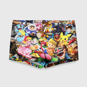 Детские купальные плавки 3D с принтом SUPER SMASH BROS ГЕРОИ ИГРЫ в городе Новоалтайск, Полиэстер 85%, Спандекс 15% | Слитный крой, подклад по переду изделия, узкие бретели | Тематика изображения на принте: sonic | super smash | альпинисты | байонетта | боузер | дейзи | джиглипафф | донки конг | изабель | кирби | линк | луиджи | луцина | марио | метанайт | мьюту | пикачу | пит | пичу | пэкмен | ридли | рихтер | рой | рю