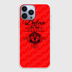 Чехол для iPhone 13 Pro Max с принтом MU Red Devils coral theme в городе Новоалтайск,  |  | Тематика изображения на принте: manchester united | mu | mufc | old trafford | англия | апл | красные | красные дьяволы | лига чемпионов | манчестер | манчестер юнайтед | мю | олд траффорд | премьер лига | театр мечты | футбол
