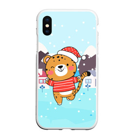 Чехол для iPhone XS Max матовый с принтом 2022 Новый год (тигренок) в городе Новоалтайск, Силикон | Область печати: задняя сторона чехла, без боковых панелей | Тематика изображения на принте: 2022 | год тигра | новый год | новый год 2022 | символ года | тигр | тигренок | тигрица | тигры