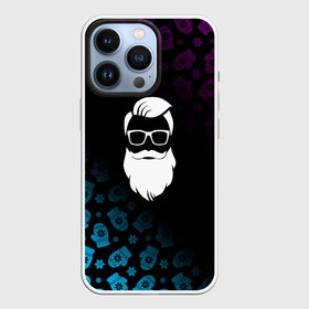 Чехол для iPhone 13 Pro с принтом Новогодний Санта Хипстер. в городе Новоалтайск,  |  | 2022 | happy new year | merry christmas | год тигра | зима близко | нг | новогодний | новогодний тигр | новогодняя символика | новый год | новый год 2022 | рождество | санта | санта хипстер | символ 2022 года | снег