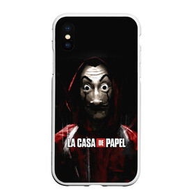 Чехол для iPhone XS Max матовый с принтом РИСУНОК БУМАЖНЫЙ ДОМ - LA CASA DE PAPEL BELLA CIAO в городе Новоалтайск, Силикон | Область печати: задняя сторона чехла, без боковых панелей | bella ciao | la casa de papel | бумажный дом | ла каса де | ла каса де папель | ла каса де пепел | лакаса | сериал | фильм