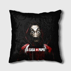 Подушка 3D с принтом РИСУНОК БУМАЖНЫЙ ДОМ - LA CASA DE PAPEL BELLA CIAO в городе Новоалтайск, наволочка – 100% полиэстер, наполнитель – холлофайбер (легкий наполнитель, не вызывает аллергию). | состоит из подушки и наволочки. Наволочка на молнии, легко снимается для стирки | bella ciao | la casa de papel | бумажный дом | ла каса де | ла каса де папель | ла каса де пепел | лакаса | сериал | фильм