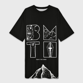 Платье-футболка 3D с принтом Thats the spirit BMTH в городе Новоалтайск,  |  | alternative | bring me the horizon | metall | music | rock | альтернатива | бринг ми зэ харайзон | бринги | металл | музыка | рок