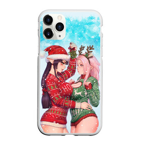 Чехол для iPhone 11 Pro Max матовый с принтом Новогодние эльфийки | 18+ в городе Новоалтайск, Силикон |  | Тематика изображения на принте: 2022 | christmas | cosplay | elf | elf girl | girl elf | new year | девушки | косплей | красотки | наступающий год | новогодний | новый год | рождественский | рождество | рождество христово | с новым годом | святки | элф | эльф |