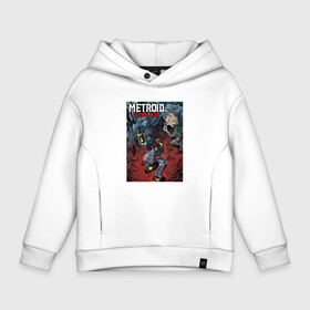 Детское худи Oversize хлопок с принтом BOSS FIGHT  | POSTER в городе Новоалтайск, френч-терри — 70% хлопок, 30% полиэстер. Мягкий теплый начес внутри —100% хлопок | боковые карманы, эластичные манжеты и нижняя кромка, капюшон на магнитной кнопке | Тематика изображения на принте: boss fight | game | mercurysteam | metroid | metroid dread | metroid fusion | poster | robo | robot | игра | компьютерная игра | метроид | метроид дреад | мэтроид | мэтройдо дореддо | постер | робо | робот