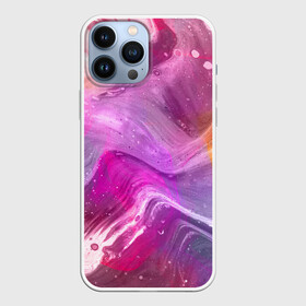 Чехол для iPhone 13 Pro Max с принтом Акварельные Волны в городе Новоалтайск,  |  | абстракция | акварель | волны | масло | текстура