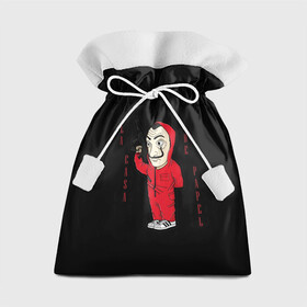 Подарочный 3D мешок с принтом БУМАЖНЫЙ ДОМ - LA CASA DE PAPEL BELLA CIAO - СЕРИАЛ в городе Новоалтайск, 100% полиэстер | Размер: 29*39 см | Тематика изображения на принте: bella ciao | la casa de papel | бумажный дом | ла каса де | ла каса де папель | ла каса де пепел | лакаса | сериал | фильм