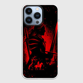 Чехол для iPhone 13 Pro с принтом ВЕДЬМАК И ПЛОТВА   THE WITCHER WILD HUNT в городе Новоалтайск,  |  | Тематика изображения на принте: geralt | the witcher | the witcher wild hunt | witcher | wolf | аард | аксий | белый волк | ведьмак | ведьмак 3 | волк | геральт | игни | ирден | йенифер | каер морхен | квен | охотник | трисс | цири | школа волка