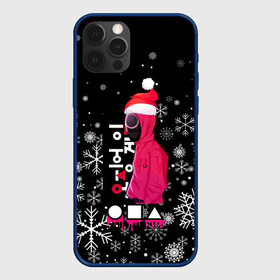 Чехол для iPhone 12 Pro Max с принтом Игра в кальмара Новогодний. в городе Новоалтайск, Силикон |  | Тематика изображения на принте: 001 | 067 | 199 | 2022 | 456 | squid game | злодей | игра | игра в кальмара | игра в кальмара новогодний | кальмары | люди в масках | на выживания | нг | новый год | отряд стражей | сериал | снежинки