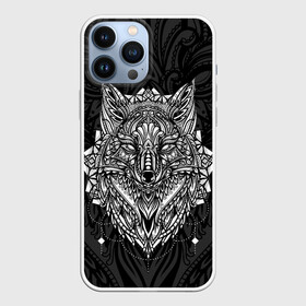 Чехол для iPhone 13 Pro Max с принтом ЭТНИЧЕСКАЯ ЛИСА   БЕЛАЯ ЭТНО ЛИСА в городе Новоалтайск,  |  | abstract | fox | foxy | абстракция | животные | звери | лиса | лисы | узор | этническая лиса | этно