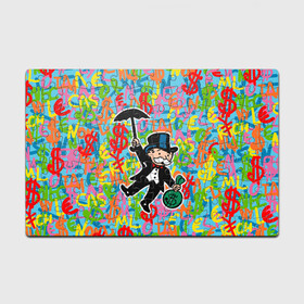 Головоломка Пазл магнитный 126 элементов с принтом Alec Monopoly Капиталист с деньгами в городе Новоалтайск, полимерный материал с магнитным слоем | 126 деталей, размер изделия —  180*270 мм | alec monopoly | art | capitalist | graffiti | money | retro | street style | urban style | алек монополи | арт | граффити | деньги | доллар | искусство | капиталист | кляксы | миллионер | монополия | ретро | рисунки | современное искусст