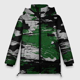 Женская зимняя куртка Oversize с принтом Green Paint Splash в городе Новоалтайск, верх — 100% полиэстер; подкладка — 100% полиэстер; утеплитель — 100% полиэстер | длина ниже бедра, силуэт Оверсайз. Есть воротник-стойка, отстегивающийся капюшон и ветрозащитная планка. 

Боковые карманы с листочкой на кнопках и внутренний карман на молнии | 23 февраля | абстракция | акварель | армия | военные | зеленая | зеленые | зеленый | камуфляж | краски | милитари | на каждый день | хаки