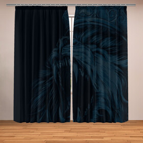 Фотошторы с принтом Zenit lion dark theme в городе Новоалтайск, Блэкаут (светозащита 90%) / Габардин (светозащита 40% | 2 полотна шириной по 145 см; Высота 200-300 см; Крепление: шторная лента (на крючки); | 1925 | зенит | лев | нева | питер | питерский лев | премьер лига | российский футбол | россия | рпл | санктпетербург | сбг | спб | футбол