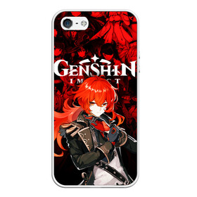 Чехол для iPhone 5/5S матовый с принтом GENSHIN IMPACT DILUC ГЕНШИН ИМПАКТ ДИЛЮК в городе Новоалтайск, Силикон | Область печати: задняя сторона чехла, без боковых панелей | Тематика изображения на принте: anime | character | diluc | game | genshin impact | аниме | геншин импакт | дилюк | игра | персонаж | персонажи