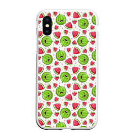 Чехол для iPhone XS Max матовый с принтом Арбузы много арбузов! в городе Новоалтайск, Силикон | Область печати: задняя сторона чехла, без боковых панелей | арбуз | арбузы | витамина | лето | паттерн | фрукты
