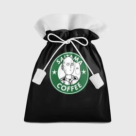 Подарочный 3D мешок с принтом ONE PUNCH MAN OK COFFEE в городе Новоалтайск, 100% полиэстер | Размер: 29*39 см | one punch man | onepunch man | onepunchman | oppai | saitama | ван панч мен | ванпанч мен | ванпанчмен | макото миядзаки | сайтама | человек один удар