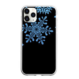 Чехол для iPhone 11 Pro Max матовый с принтом Минималистичные Снежинки в городе Новоалтайск, Силикон |  | зима | минимализм | новый год | снег | снегопад | снежинки