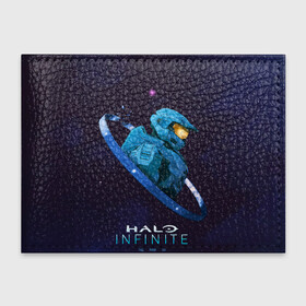 Обложка для студенческого билета с принтом Halo Infinite Силуэт мастера Чифа в городе Новоалтайск, натуральная кожа | Размер: 11*8 см; Печать на всей внешней стороне | chief | halo | infinite | инфинит | мастер чиф | хало | хейло | хэйло | чиф