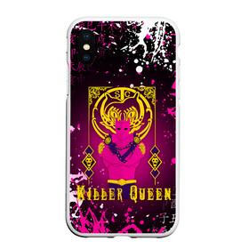 Чехол для iPhone XS Max матовый с принтом JOJO KILLER QUEEN КОРОЛЕВА УБИЙЦА в городе Новоалтайск, Силикон | Область печати: задняя сторона чехла, без боковых панелей | adventure | jojo | jojos bizarre | jojos bizarre adventure | killer queen | yare yare daze | аниме | джоджо | манга | яре яре дазе