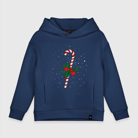 Детское худи Oversize хлопок с принтом New Years sweetness в городе Новоалтайск, френч-терри — 70% хлопок, 30% полиэстер. Мягкий теплый начес внутри —100% хлопок | боковые карманы, эластичные манжеты и нижняя кромка, капюшон на магнитной кнопке | 2022 | 2022 год | family look | happy new year | santa | год тигра | дед мороз | каникулы | мороз | новогодний свитер | новый год | новый год 2022 | новый год тигра | оливье | праздник | рождество | санта клаус