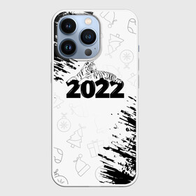 Чехол для iPhone 13 Pro с принтом Тигр отдыхает на цифре 2022. в городе Новоалтайск,  |  | 2022 | happy new year | merry christmas | год тигра | зима близко | нг | новогодний | новогодний тигр | новогодняя символика | новый год | новый год 2022 | рождество | символ 2022 года | снег | снежинки | тигр