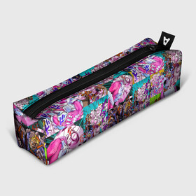 Пенал школьный 3D с принтом JOJO KILLER QUEEN КОРОЛЕВА УБИЙЦА УЗОР PATTERN в городе Новоалтайск, 100% полиэстер | плотная ткань, застежка на молнии | Тематика изображения на принте: adventure | jojo | jojos bizarre | jojos bizarre adventure | killer queen | yare yare daze | аниме | джоджо | манга | яре яре дазе
